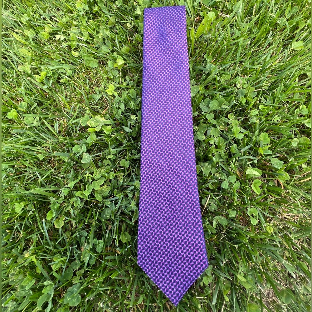 Michael Kors purple silk tie